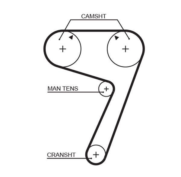 Timing belt kit FleetRunner™ Micro-V® Stretch Fit® (K015111), Fiat / Lancia